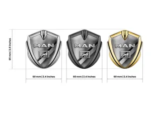MAN Badge Autoadesivo Stile Pro Finitura Lega
